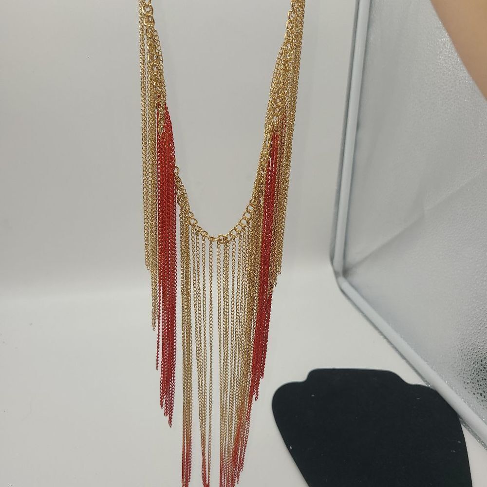 Gennaro Boho Bib Fringe Necklace - Picture 6 of 9